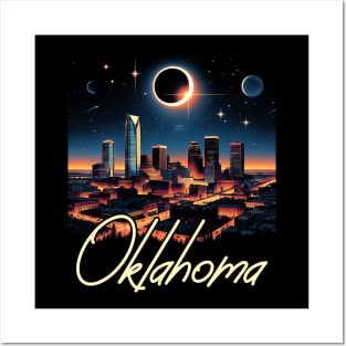 Oklahoma Solar Eclipse 2024 Starry Night, Solar Eclipse 2024 Posters and Art